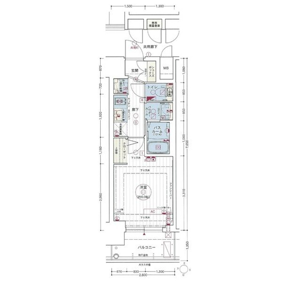 【間取り】 | エステムコート名古屋新栄Ⅱアリーナ