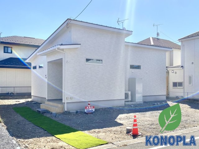 【新築戸建】前橋市荒牧町4丁目の外観|■外観|シンプルで洗練されたデザインは住まう人の色に染まり、個性を映し出します♪本日見学可能(*＾＾*)