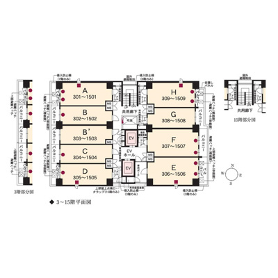 【区画図】 | エステムコート名古屋新栄Ⅱアリーナ