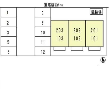 リビングIの区画図