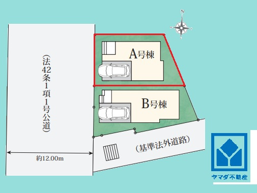 ハートフルタウン西宮市一ケ谷町の区画図