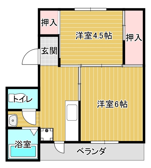 【間取り】 | ヴィラナリー由良1