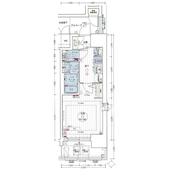 【間取り】 | エステムコート名古屋新栄Ⅱアリーナ