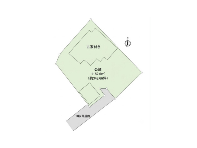 【土地図】 | 館町売地 | 高低差や日当たり、道路からの入りやすさは図面だけでは分かりません。ぜひ現地で広さをご体感ください。ご希望の日時でご案内しますので、お問い合わせください。※図面と現況が異なる場合は現況優先。