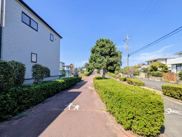 小牧市光ケ丘二丁目　全1棟の前面道路含む現地写真
