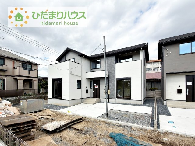 【外観】 | 土浦市文京町1期　新築戸建　1号棟 | 小中学校まで、それぞれ徒歩10分圏内！公園も近く子育て環境良好です(^^)/
