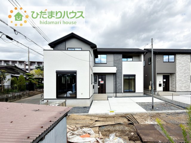 【外観】 | 土浦市文京町1期　新築戸建　1号棟 | デザイナーズのようなお洒落な外観です(^^♪