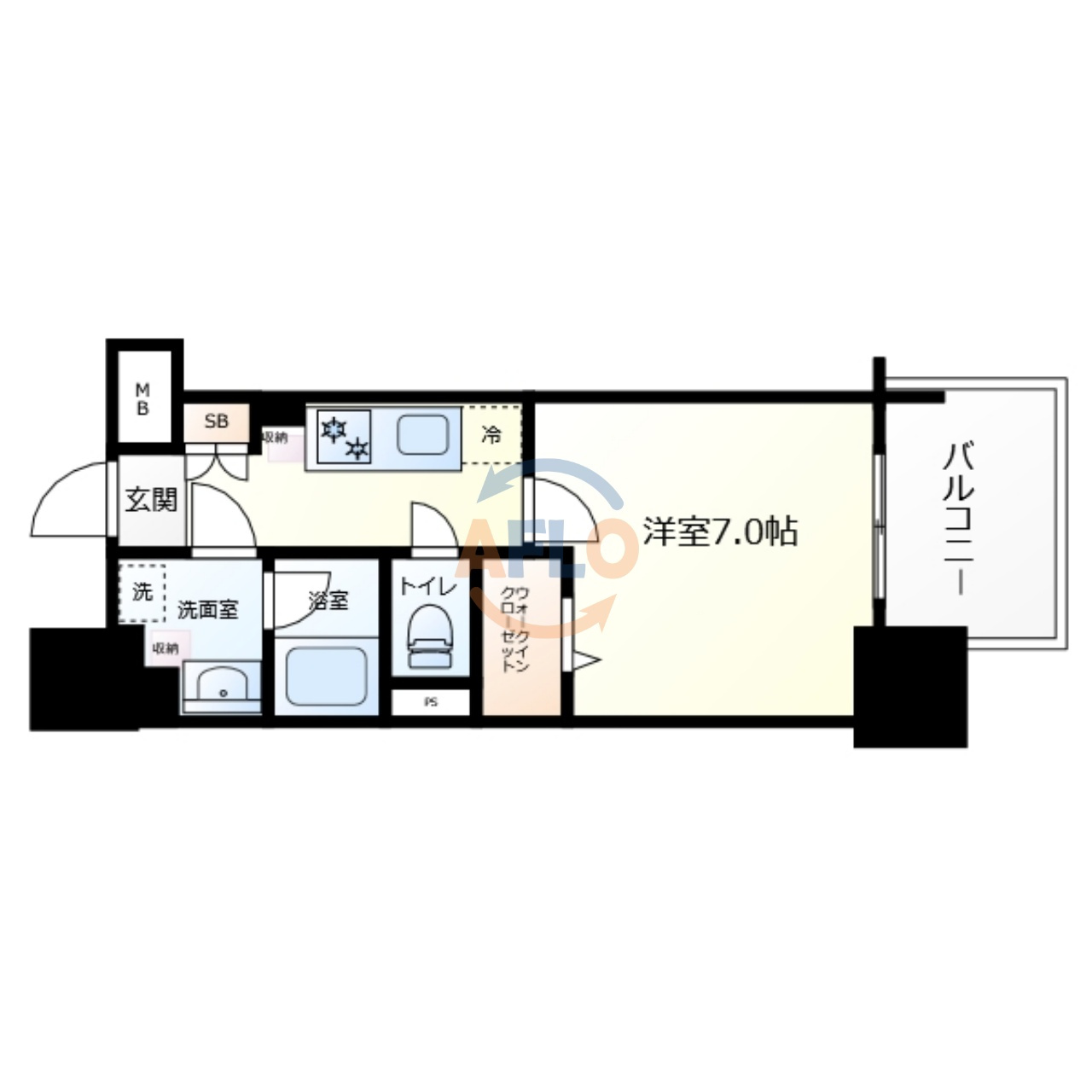 アーバネックス心斎橋Ⅱの間取り|アーバネックス心斎橋Ⅱ　間取り