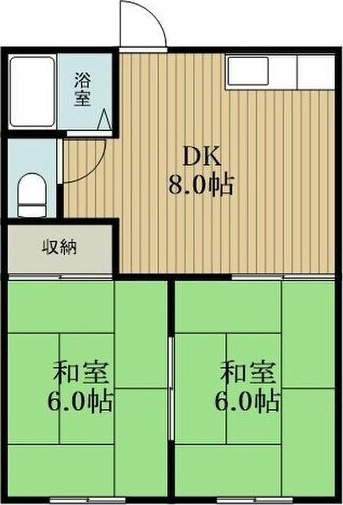 Maison Sumiyoshi1(旧コーポ鈴木A)の間取り
