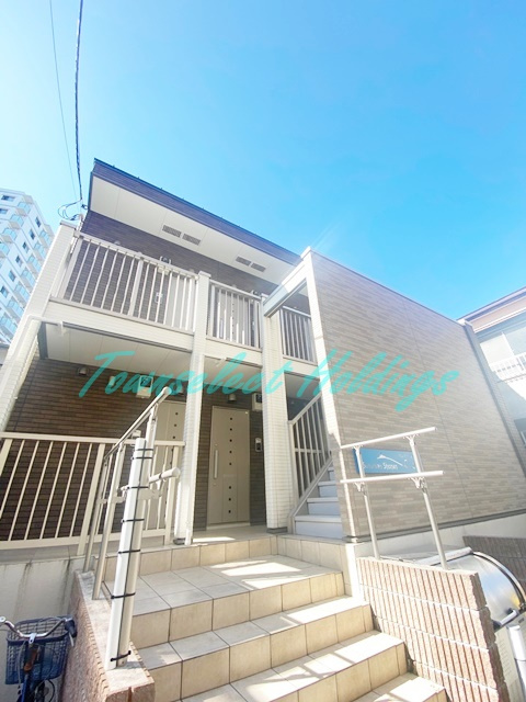 藤沢市片瀬のアパートの外観