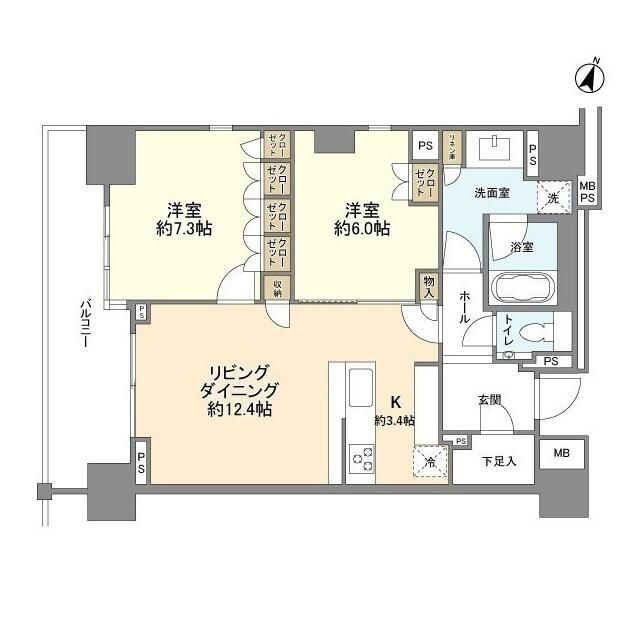ブランズ渋谷常盤松の間取り