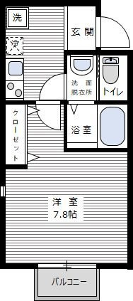 ミレニア草加住吉の間取り|7.8帖の広々とした居室☆