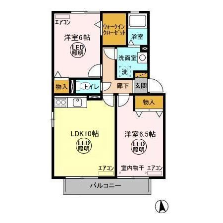 ROYAL GARDEN CASAHARAの間取り