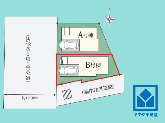 ハートフルタウン西宮市一ケ谷町の区画図