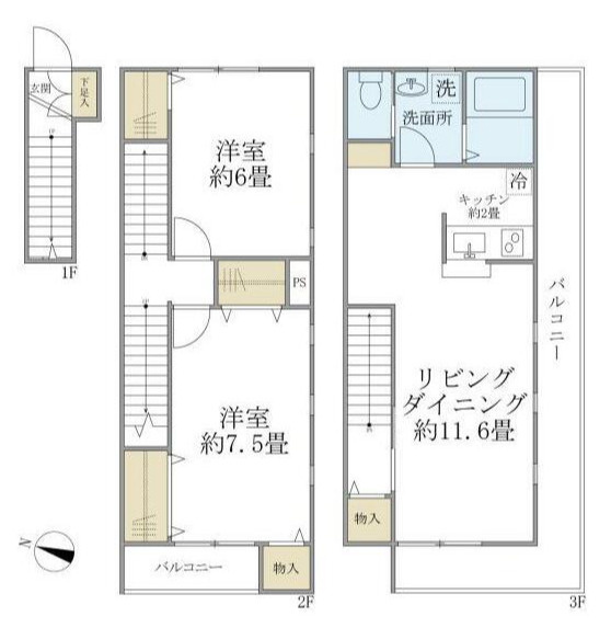 セレ渋谷本町の間取り