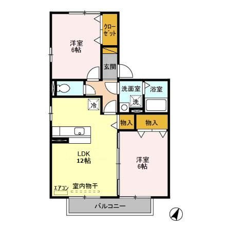 Royal　Park　HIMEKO　Ｄ・Ｅ・Ｆ・Ｇ・Ｈの間取り