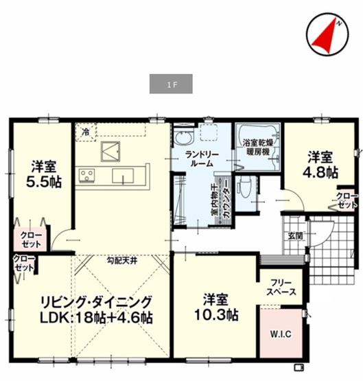 【間取り】 | LIGARE本庄市栄 1期　【平屋】新築住宅 | ≪2号棟≫