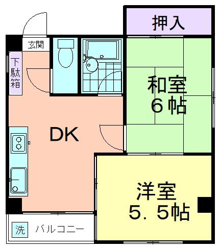 サンコーポ久米川の間取り