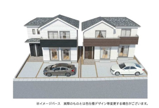 【外観パース】 | 府中市南町5丁目新築戸建 | ※パース図はイメージであり、実際の仕様とは異なる場合がございます。