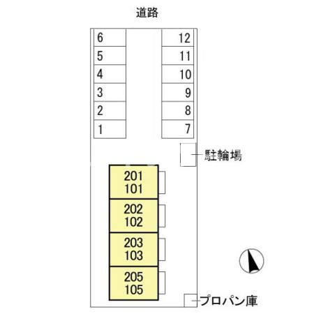 ソレーユＭ　Ⅴの区画図|高崎、前橋、伊勢崎エリアのお部屋探しはエンドスケープまで！お客様の理想お聞かせ下さい♪