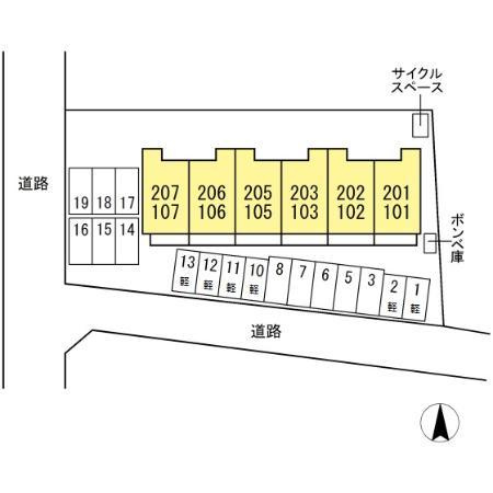 サンライトレジデンス　Ⅲの区画図|他社様掲載物件もまとめてご紹介、ご案内可能です(^^)/