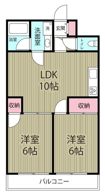 ニューアネックスの間取り|間取りです。
