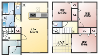 【間取り】 | 加古川市平岡町新在家　新築戸建 | ■2027年1月完成予定♪新築分譲中♪
■全居室収納付き♪