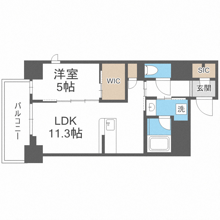 esteOeste難波元町の間取り