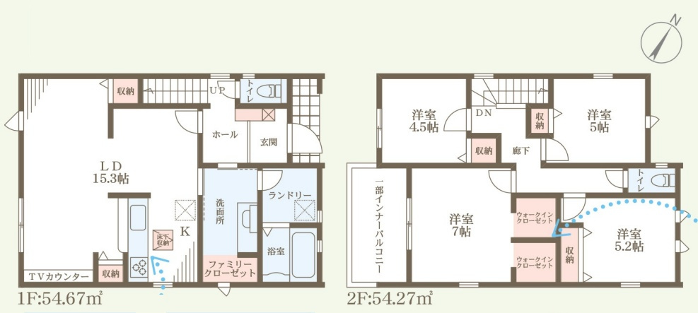 富田林市廿山　第2期　新築一戸建ての間取り|3号地