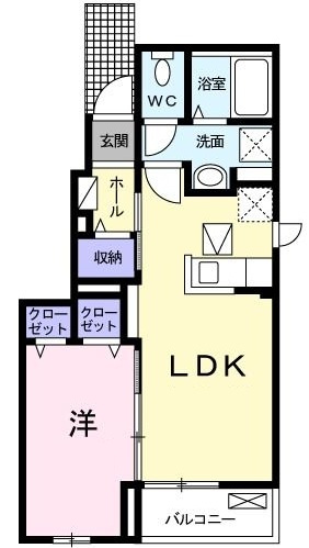 サニーベールＫの間取り|間取りです。