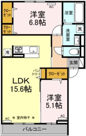 ルスーリール田無の間取り