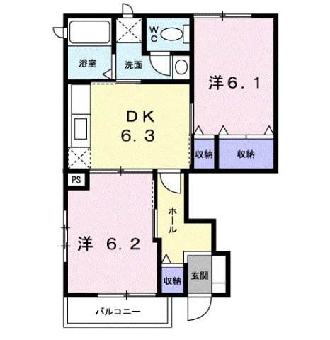 【間取り】 | リバーサイド本山　Ａ