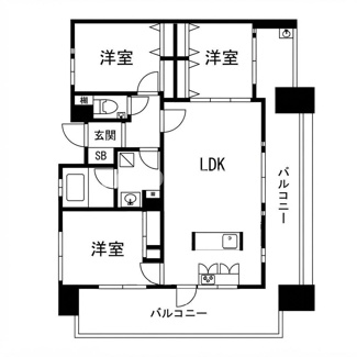 【間取り】 | グランフォーレ西公園ザパークサイド