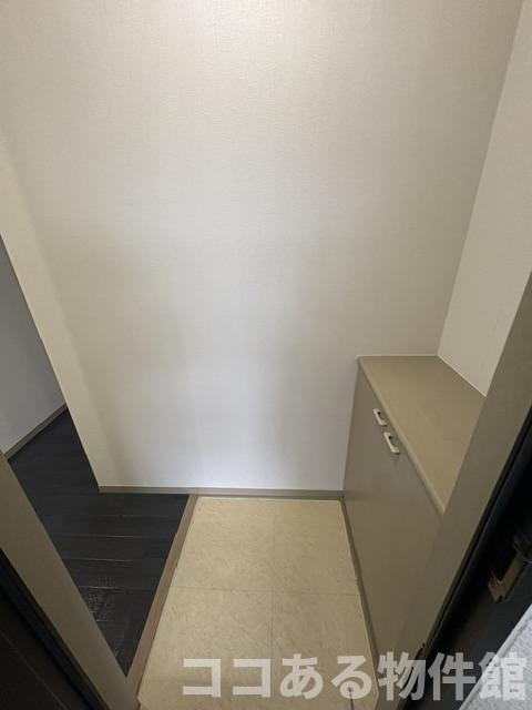 エクセレント松下A棟の玄関