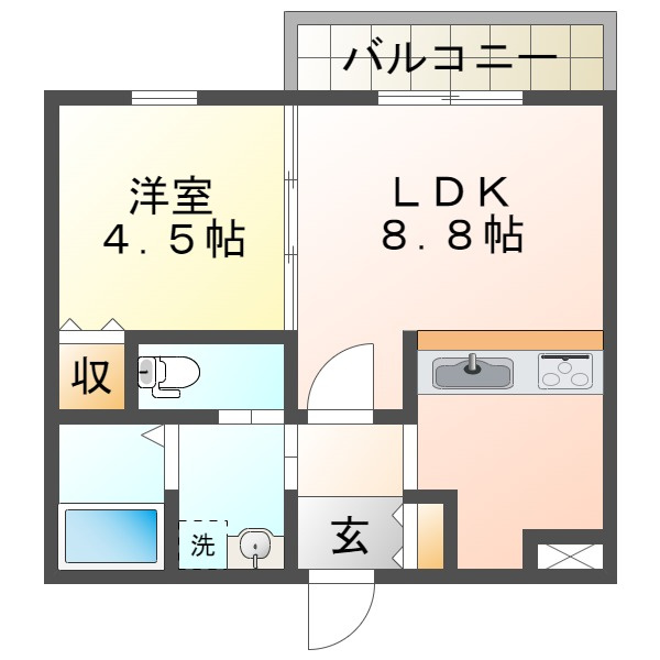 パロス明石ウエストの間取り