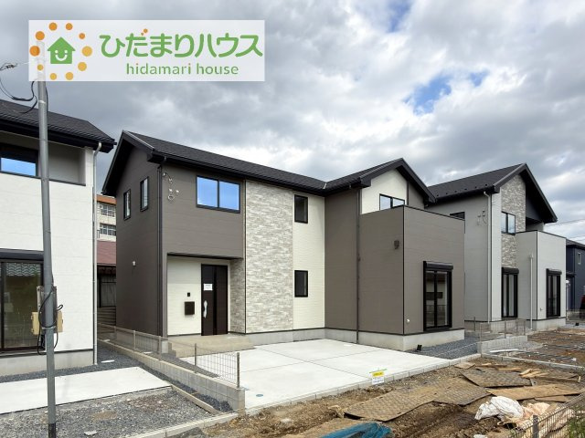 【外観】 | 土浦市文京町1期　新築戸建　2号棟 | 小中学校まで、それぞれ徒歩10分圏内！公園も近く子育て環境良好です(^^)/