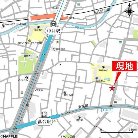 【地図】オークレール上落合