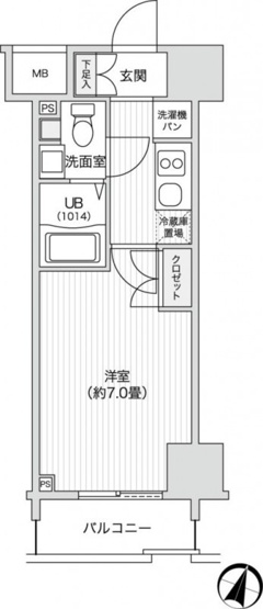 【間取り】 | レジディア笹塚Ⅱ