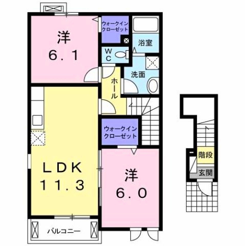 ネオ　キャッスルⅡの間取り