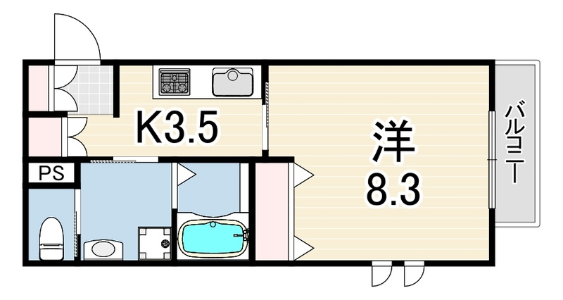 ヴィラージュ岡本の間取り