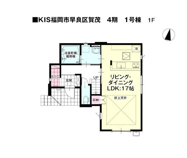 福岡市早良区賀茂４丁目の新築一戸建の間取り