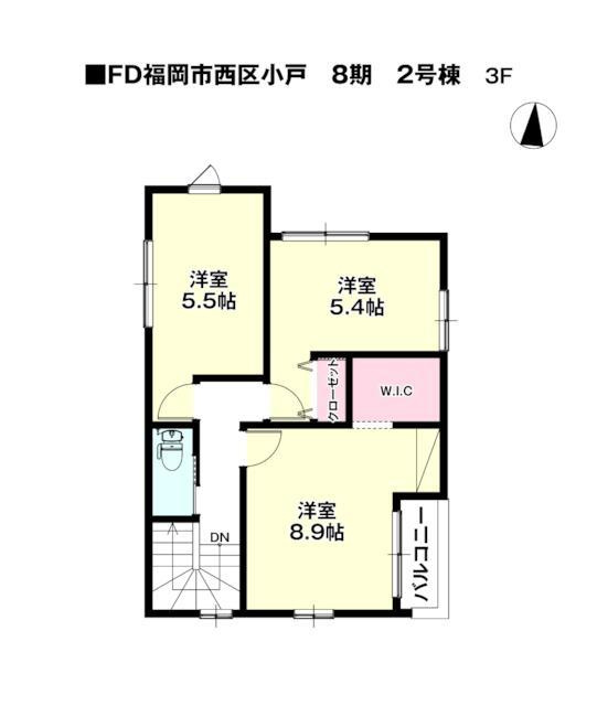 福岡市西区小戸３丁目の新築一戸建の間取り