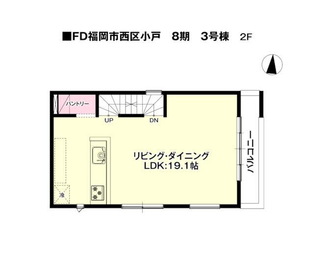 福岡市西区小戸３丁目の新築一戸建の間取り