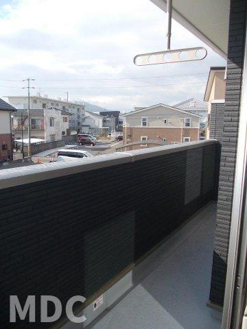 クラール　安宅Ｆのバルコニー