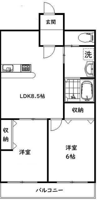 アビタシオン落合の間取り|間取りです。
