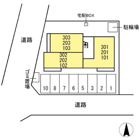 Serena　NAKAMACHIの区画図