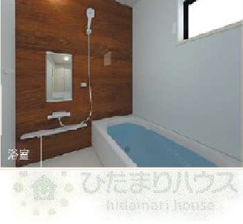 野田市岩名2丁目　新築戸建　1号棟の浴室|お風呂パースは現状と異なる場合がございます。