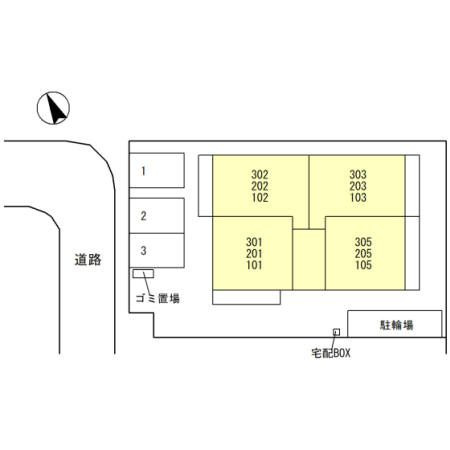 SunSilk (サンシルク)の区画図