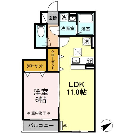 コンフォートレジデンス上大岡Ⅸ　A棟の間取り