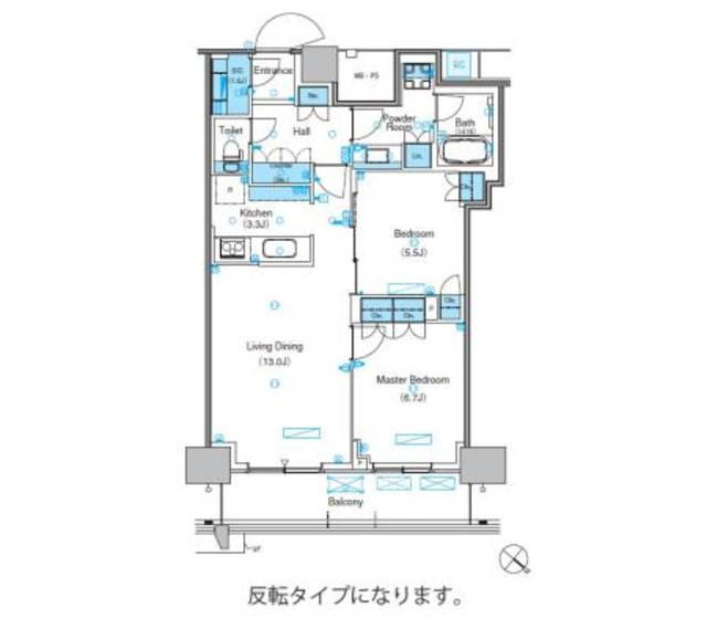 パークアクシス豊洲キャナルの間取り